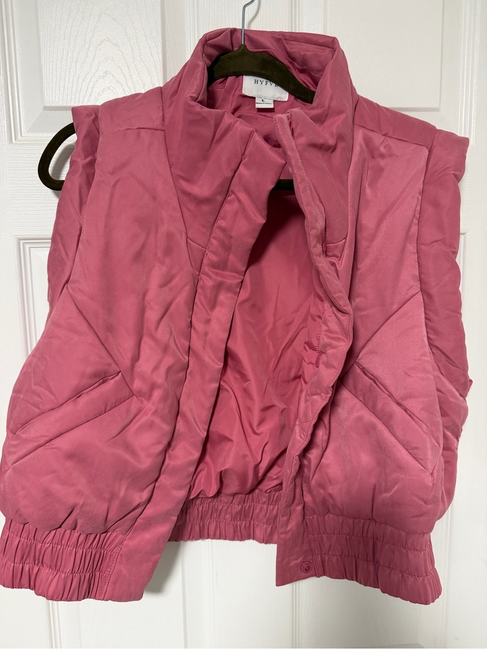 HYFVE Rose Pink Quilted Puffer Vest